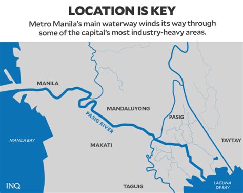 pasig river map|pasig river philippines.